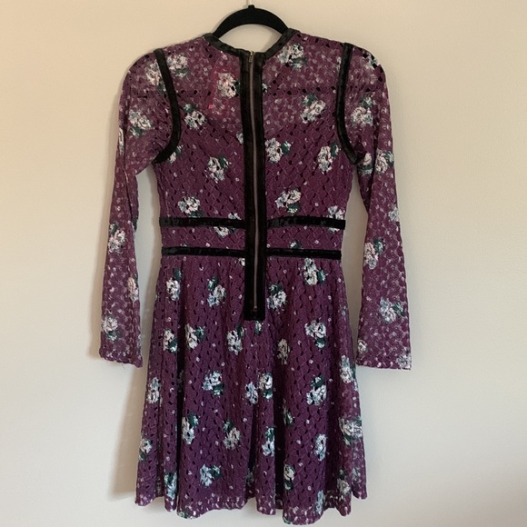 Purple Lace Dress - Picture 2 of 6